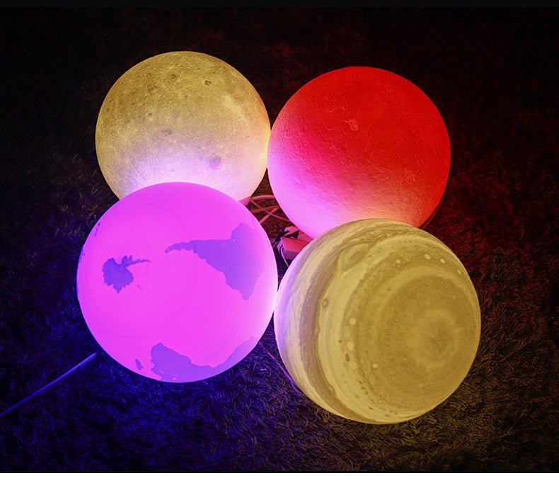 Chandelier Bedroom Lamp Personality Single Head 3D Restaurant Hanging Lamps5RJCJJZSNSN00228 - Remote control 16 colors - 13cmRemote control 16 colors13cmChandelier Bedroom Lamp Personality Single Head 3D Restaurant Hanging Lamps RJ