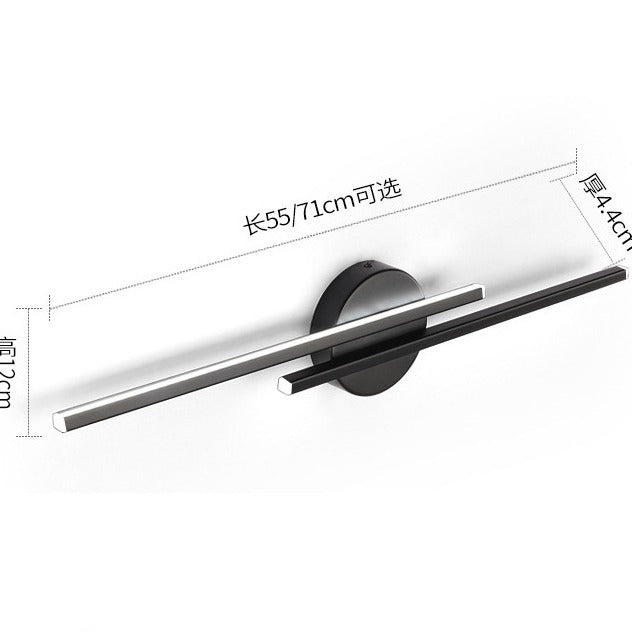 LED Linear wall light5RJCJYD211941804DWBlack 55cmTri colorLED Linear wall light RJ