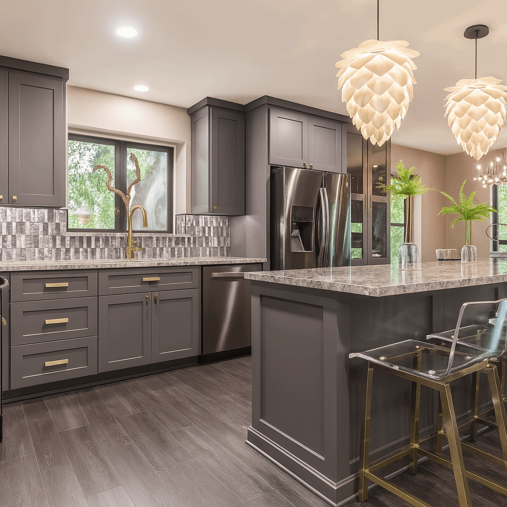 Light Gray Shaker Cabinet – Solid Wood Face Frame Cabinet with Soft Close DrawersRJ Design & MaterialGray Shaker Kitchen Cabinet – Solid Wood Face Frame Cabinet with Soft Close Drawers RJ Design & Material
