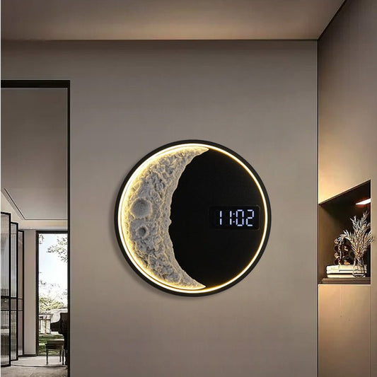Living Room Background Wall Modern Minimalist Moon Wall Lamp5RJCJJT226664208HSA No Clock40cm Human Body InductionLiving Room Background Wall Modern Minimalist Moon Wall Lamp RJ