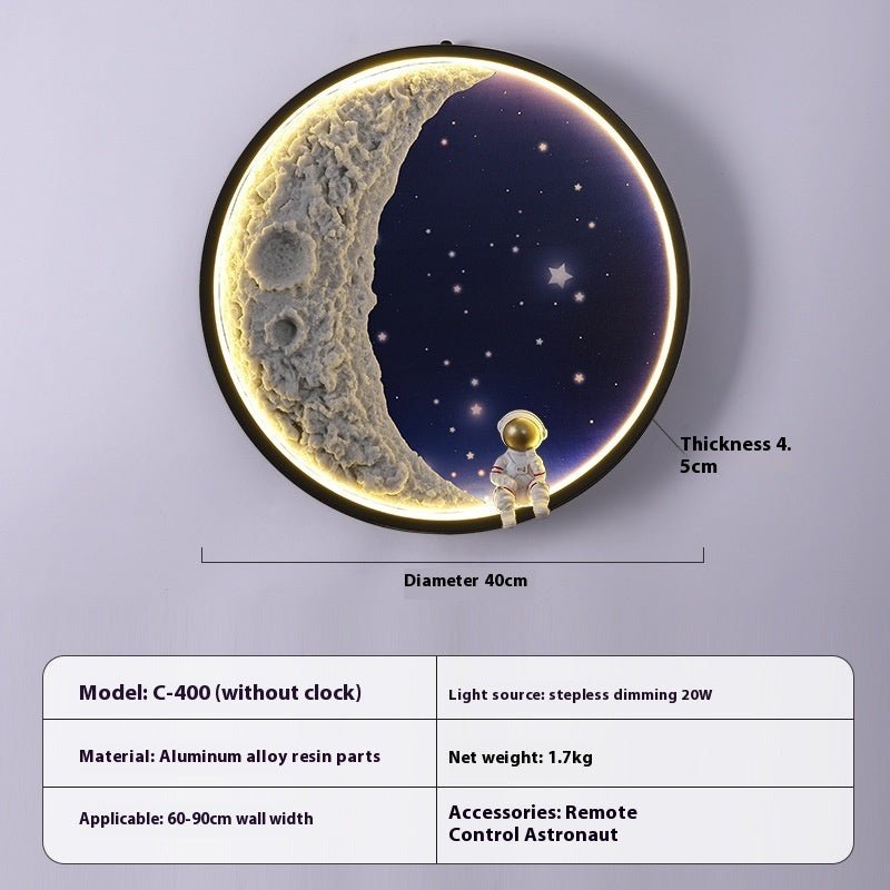 Living Room Background Wall Modern Minimalist Moon Wall Lamp5RJCJJT226664214NMC No Clock40cm Human Body InductionLiving Room Background Wall Modern Minimalist Moon Wall Lamp RJ