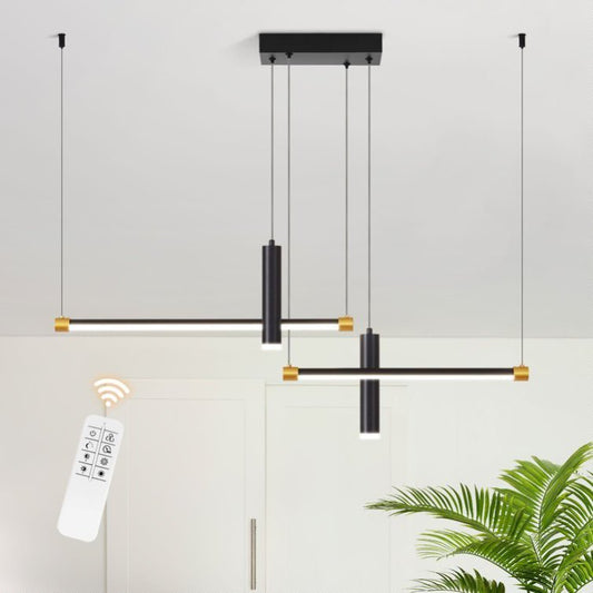 Light Dimmable Kitchen Island Linear LED Pendant No Bulb