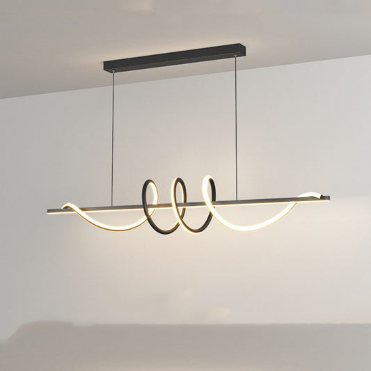 Three Ring Minimalist LED Long Bar Restaurant Pendant Light