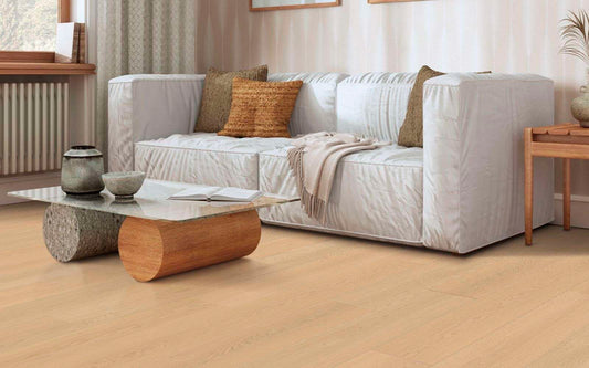 Sandstone Whisper WPC Flooring –Light Oak Look, Durable Waterproof Easy Install Vinyl Plank RJ Design & Material