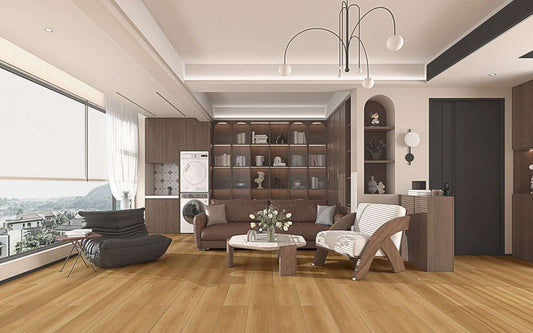 Altitude Trail WPC Flooring Medium Oak Look, Durable Waterproof Easy Install Vinyl Plank RJ Design & Material
