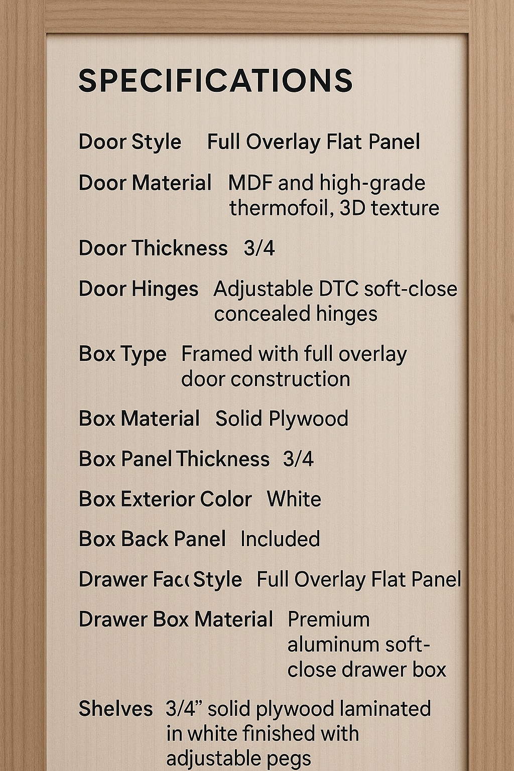 Light Oak Frameless Cabinets – Modern Minimalist EleganceRJ Design & MaterialRJ - LOLight Oak Frameless Cabinets – Modern Minimalist Elegance RJ Design & Material